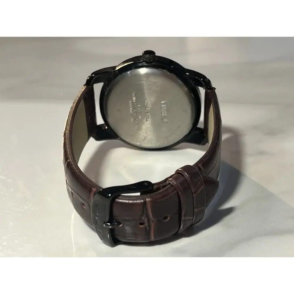 Timex Men's T2P133 Highland Street Tan Leather Strap Watch